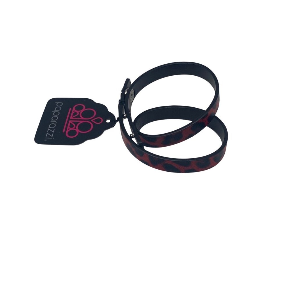 Paparazzi Jewelry All GRRirl Red & Black Adjustable Bracelet Lead & Nickel Free‎
